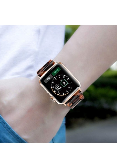 E2M Apple Uyumlu  Watch 42-44Mm Krd-25 Resin Beyaz Kordon
