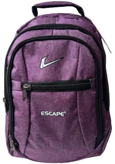 Esteriva Escape Laptop Bölmeli Okul Çantası Su Geçirmez Koyu Lila