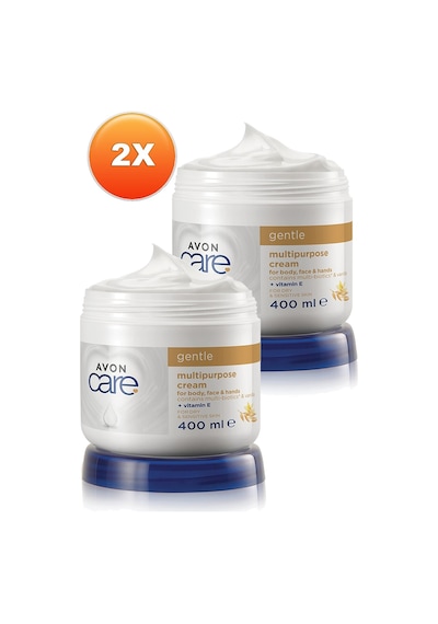 Avon Care Vanilya İçeren E Vitaminli Kuru Ciltler İçin Çok Amaçlı Krem 2 x 400 ML