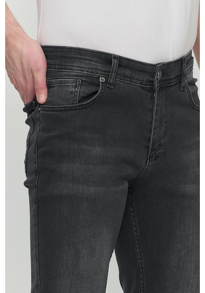 Polo State Regular Fit Likralı Erkek Denim Kot Pantolon Füme Füme