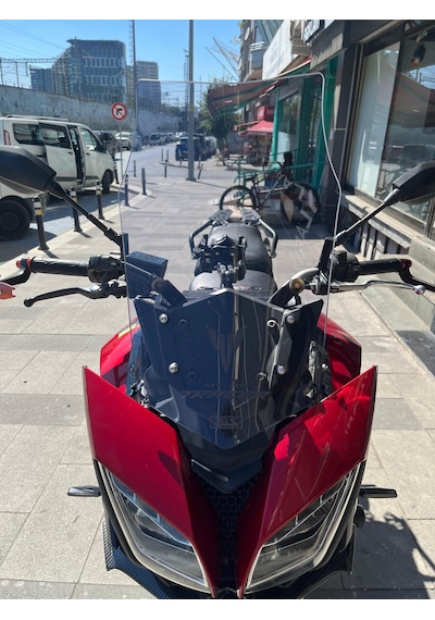2016-19 Yamaha Mt07 Tracer Uzun Ön Cam Açık Füme Zeus 4mm 54cm Mt 07 Acik Füme