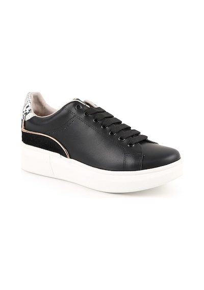 Mamma Mia Kadın Günlük Ayakkabı Hakiki Deri Kalın Platform Taban Yılan Desen Detaylı Bağcıklı Sneaker 26y-7765 Siyah Mamma Mia Kadın Günlük Ayakkabı Hakiki Deri Kalın Platform Taban Yılan Desen Detaylı Bağcıklı Sneaker 26y-7765 Siyah