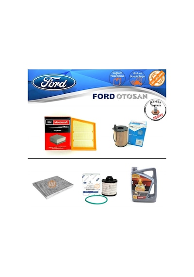 Ford Fiesta 1.5 Tdci Dizel Filtre Bakım Seti 2017 Sonrası