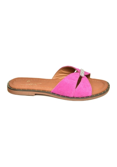 Fox Shoes U291290002 Fuşya Süet Kadın Terlik Fuşya-süet Çok Renkli