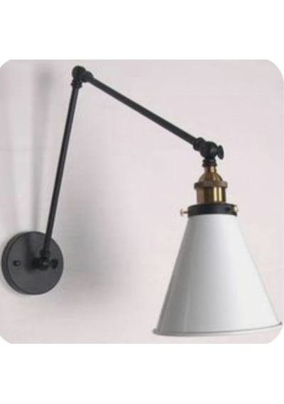 Mylights Retro Rustik Vintage Metal Akrobatik Aplik Okuma Lamba Diğer