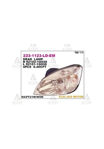 Depo 2231123rldem Ön Far Sağ Rio 05-10 921021g030
