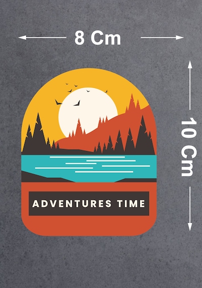 Kamp Ve Macera Sticker - 4x4 Off Road Adventure Sticker - Araba Oto Motosiklet Karavan Camsticker - 00115 10X8 Cm