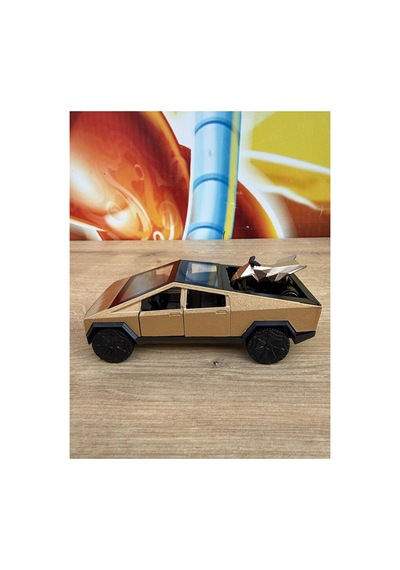 Tesla Cybertruck Diecast Pickup Tesla Model Motorlu Diecast Araba Mini