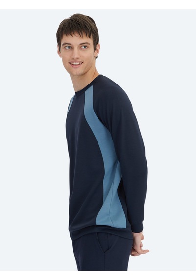Kip Lacivert Bisiklet Yaka Sweatshirt Lacivert -