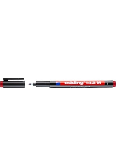 4'lü Kırmızı Edding 142m Asetat Kalemi 1 MM Kırmızı