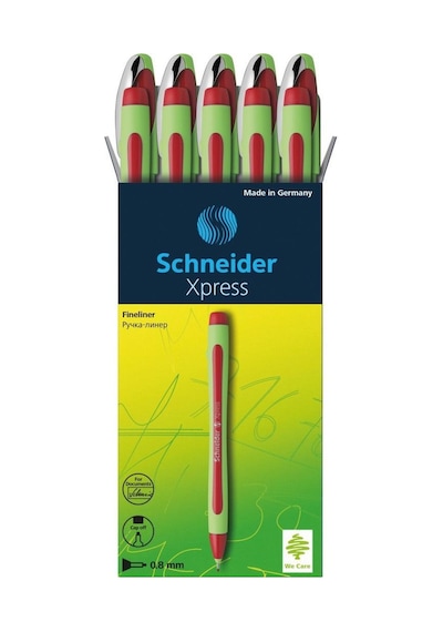 Schneider Xpress 0.8 MM Fiber Uçlu Kalem Kırmızı 10'lu Kutu