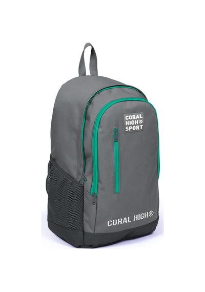 Coral High Sport Gri Üç Bölmeli Usb Şarjlı Kulaklık Çıkışlı Sırt Çantası 23233