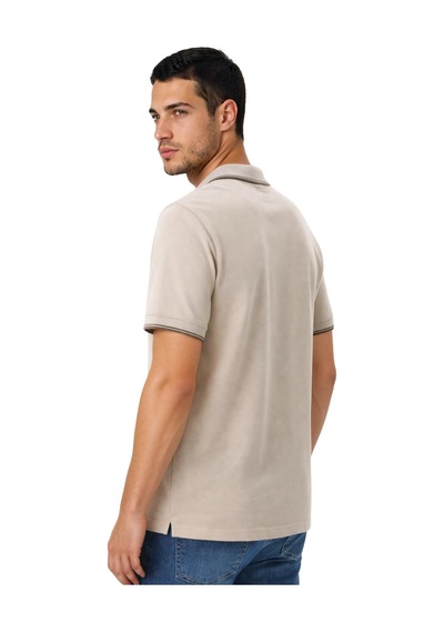 Arma Ar-ma Erkek Polo Yaka Tişört Baskisiz Basic Örme Kumaş Regular Fit %100 Pamuk 30/1 Çift Toplama Penye Pike Y31374357102 Bej-b1