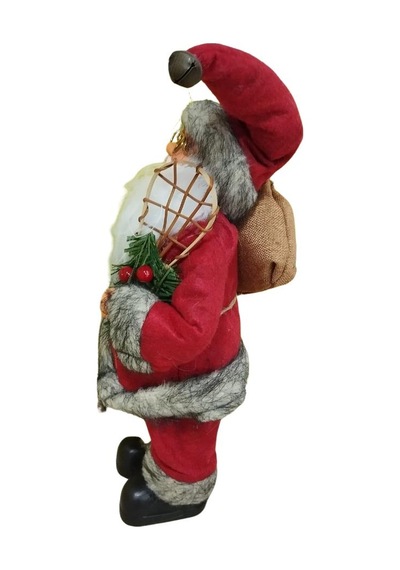 T.concept Dekoratif Zilli Noel Baba Yılbaşı Figürü 30 Cm 240244/nl30