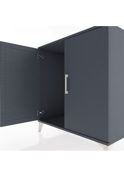 Hyperion Şifonyer 2 Kapaklı 88x44x96 Antrasit-antrasit Antrasit