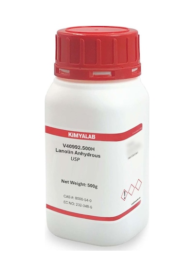 Kimyalab Lanolin 500g - Farma Kalite - Lanolin Anhydrous B.p.2000