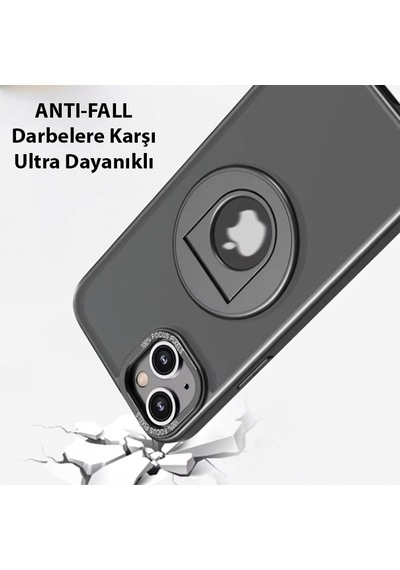 Ally Apple Uyumlu iPhone 15 Plus İçin Magsafe Yüzük Standlı Manyetik S