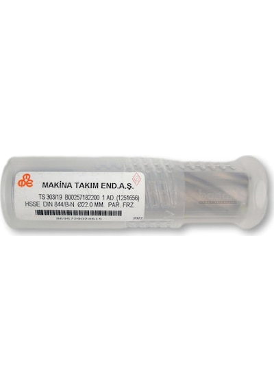 Mte 22 Mm Parmak Freze Hss-co5 Dın 844/b-n