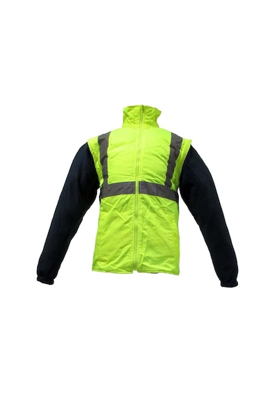 Junıor Jn1003 Xxl 5+1 İçi Çıkmalı Oxford Fosforlu Parka Lacivert-Sarı