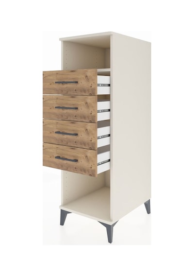 Kronos Dolap Tek Raflı 4 Çekmeceli 44x59x134 Aytaşı-çam Aytası
