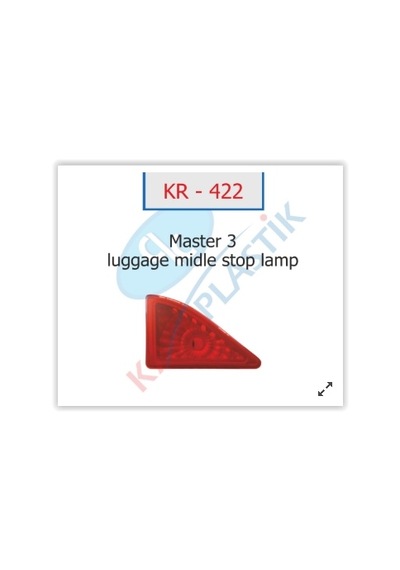 Kaya Kr422 3. Stop Lambası Renault Master Iıı 10 Opel Movano B 10 265900021r-4419392-93197475