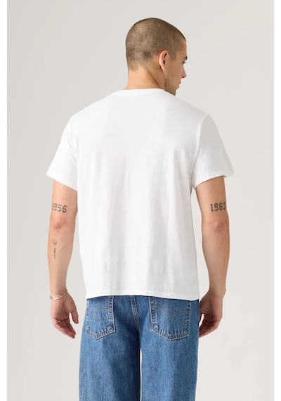 Levi's Erkek Baskılı Bisiklet Yaka Relaxed Fit Beyaz T-shirt - A2082-0294 Beyaz