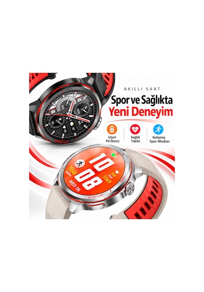 Kalobee Sk58 Premium Akıllı Saat 1.53 Bluetooth Arama & Çağrı Cevaplama, Aı Sesli Asistan, Kalp Ritmi, Uyku Ve Spor Takibi, Ip68-turuncu-14899 Kalobee Sk58 Premium Akıllı Saat 1.53 Bluetooth Arama & Çağrı Cevaplama, Aı Sesli Asistan, Kalp Ritmi, Uyku Ve Spor Takibi, Ip68-turuncu-14899