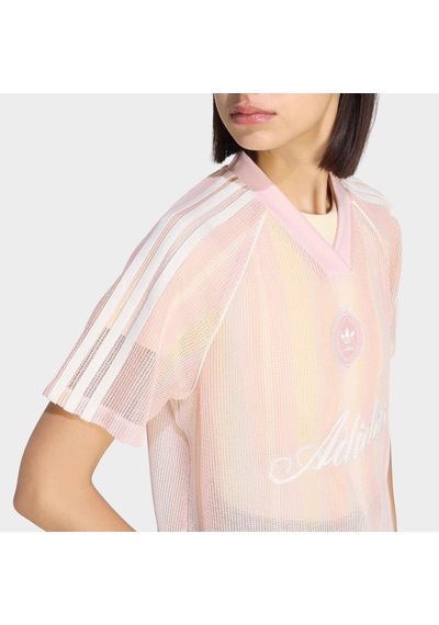 Adidas Originals Summer Glow Knitted Firebird Kadın Pembe Tişört Ky3161