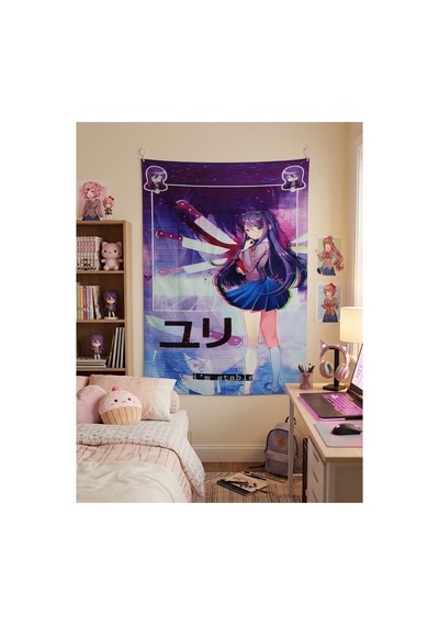 Owl Bag Doki Doki Literatüre Club Yuri Desenli Tasarım Duvar Halısı
