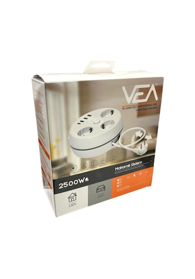 Vea Ve-26583 3'lü 1.5metre Kablolu 3usb+type-c Girişli Akım Korumalı Grup Priz 1.5 M