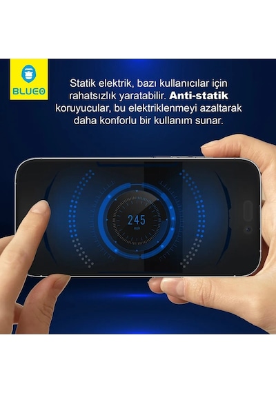 Xiaomi Redmi K70e / Poco X6 Pro Uyumlu Anti-statik Toz Ve Çizik Önleyici Cam Ekran Koruyucu