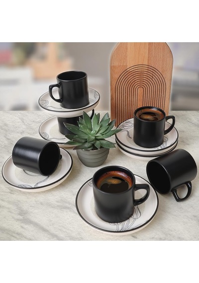 Shade Flowers Nordic Kahve Takımı 12 Parça 6 Kişilik 21848 Çok Renkli