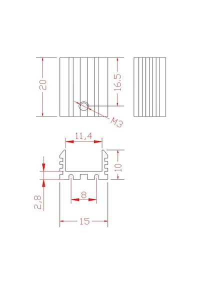 To220 Aluminyum Soğutucu Set Radyatör Entegre Transistör Mosfet Bjt Lm78xx Lm317 Irfxxx