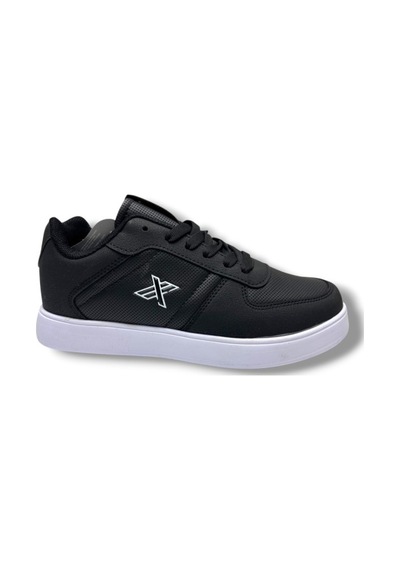 Luttoon 1201-26 Cilt Deri Anatomik Sneaker Siyah Beyaz 36-39 Siyah