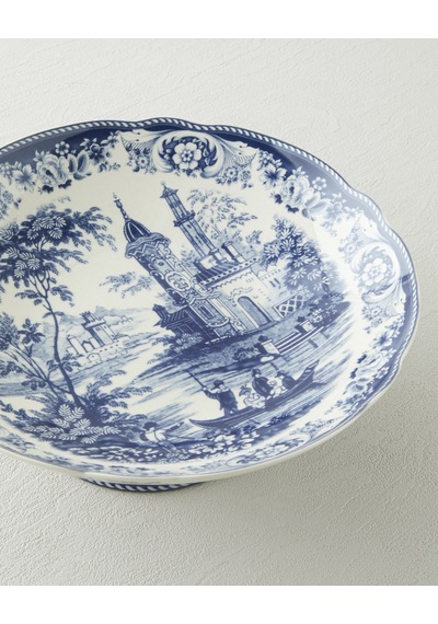 Preston Stoneware Sunumluk 24,5x24,5x8,5 Cm Lacivert