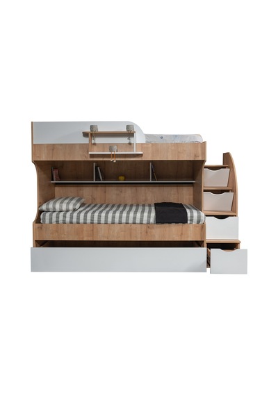 Ranza, Aura Yavrulu Ranza - 3 Adet Comfort Yatak Ceviz - Beyaz 90 x 200