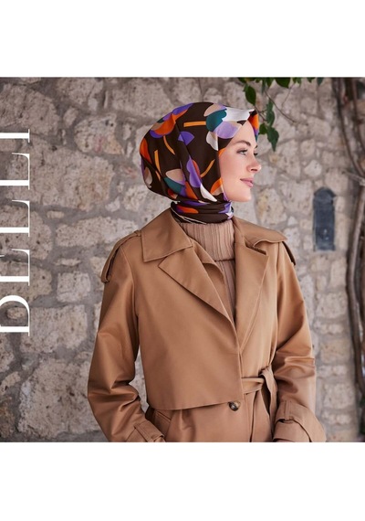 BELLİ Luxury Twill Ipek Eşarp 4040 Çok Renkli