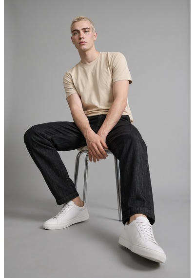 Defacto Baggy Fit Normal Bel Geniş Paça Jean Pantolon I6061ax26aunm40 Siyah-nm40