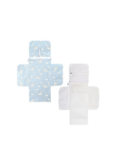 Baby'ness Çanta Boy Alt Değiştirme Bakım Seti, Sıvı Geçirmez, Leke Tutmaz, Aydede Desenli, Desenli, Sku: Zeus8690010046321