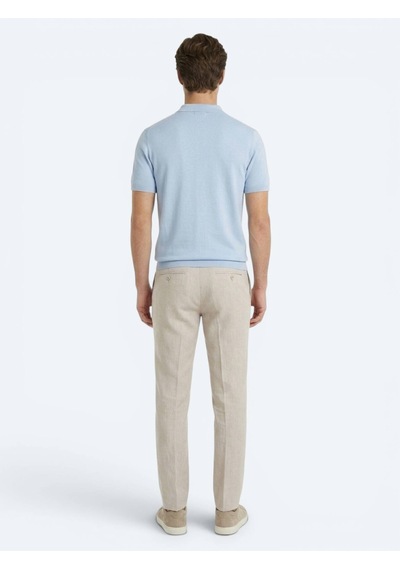 Kip Taş Kumaş Relaxed Fit Casual Keten Karışımlı Pantolon