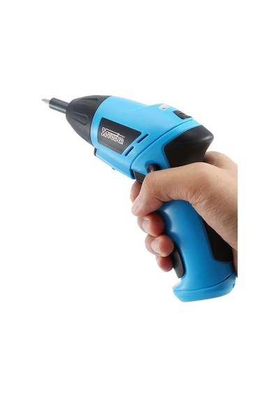 6v Pilli Tornavida Seti 180 Rpm Güçlü Vidalama, Led Aydınlatmalı, Katlanabilir Ergonomik Gövde, İleri-geri Ayar