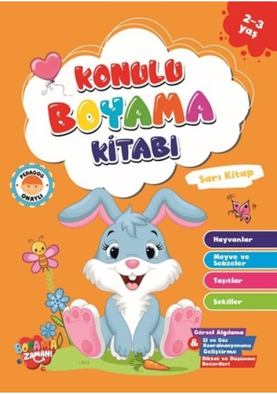Konulu Boyama - Sarı 2-3 Yaş - Elm-01-629132