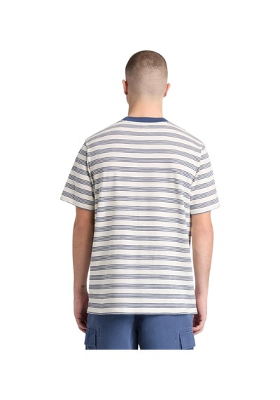 B0a5mrcadp1-r Timberland 4 Rows Striped Short Sleeve Tee Erkek T-shirt Krem B0a5mrcadp1-r