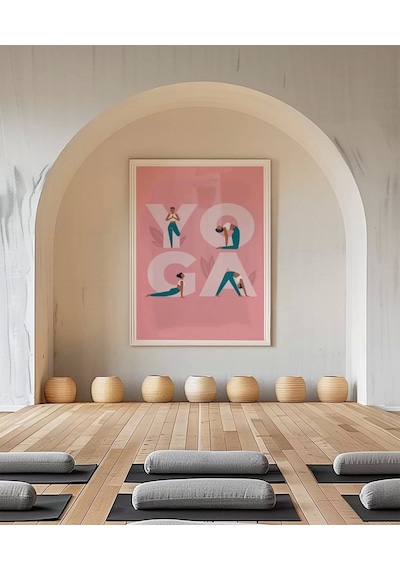 Çerçevesiz Poster Y Harfinden Z Ye Yoga