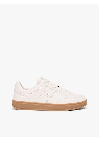 Tommy Hilfiger Th Herıtage Court Sneaker Ltr Kadın Bej Sneakers - Fw0fw09028