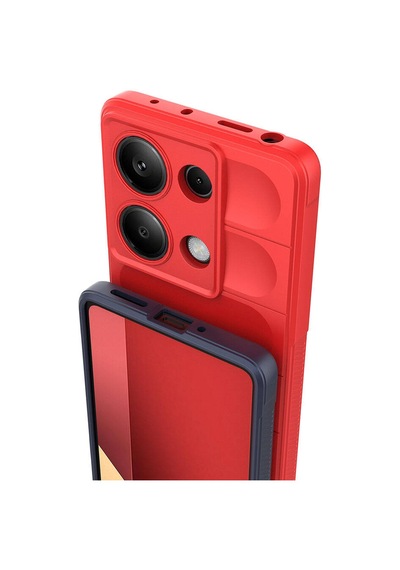 Xiaomi Redmi Note 13 Pro 4g Kılıf Kamera Korumalı Esnek Silikon Parmak Şeritli Pazarplus Koyu Yeşil