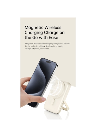 P20 Se 10.000 Mah Pd 20w Standlı Magsafe Powerbank Bej