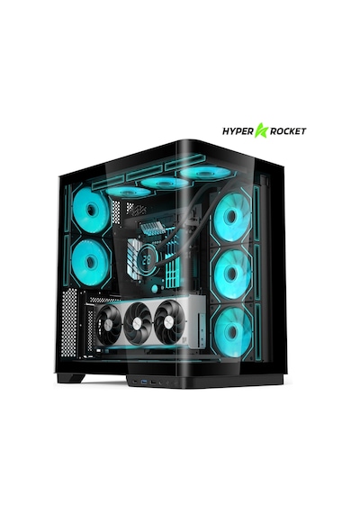 Hyper Rocket V335r Blk Micro-atx Gaming Siyah Oyuncu Kasası + 850w Psu