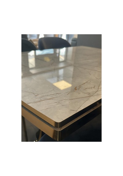 Venoxa Premium 80x120 / 80x180 Ölçülü Mdf Masa Tek Masadır Gold-gri Gold-gri