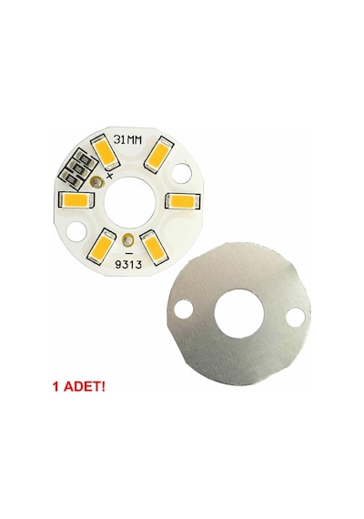 5730 5v 3w 31mm Sarı Led Modül Aluminyum Pcb 6 Led Lamba Aydınlatma Işık Standart